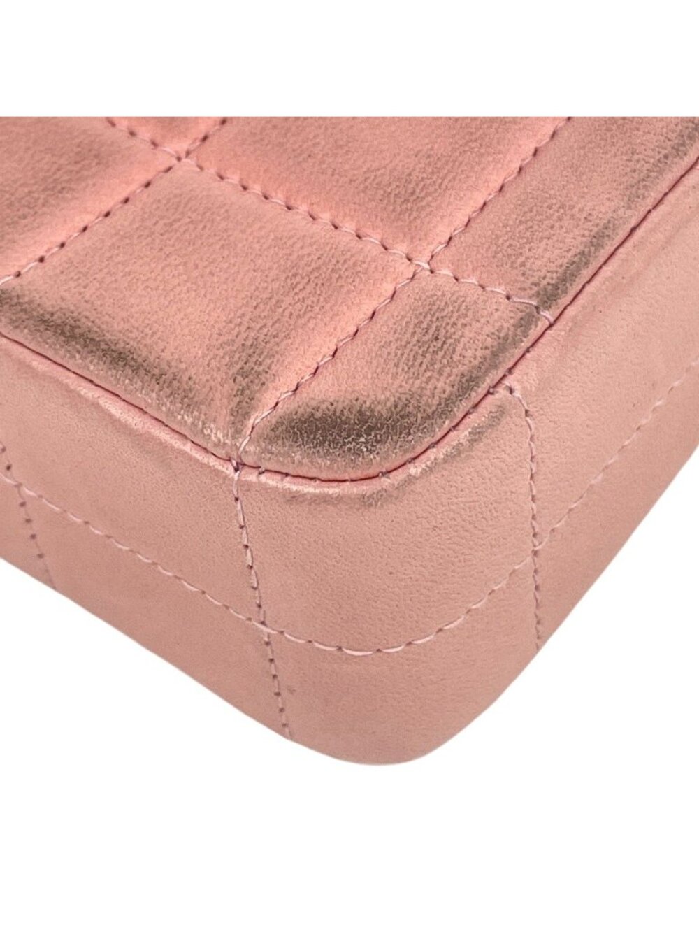 Chanel Shoulder Bag CC Logo Leather Pink - Picture 6 of 15